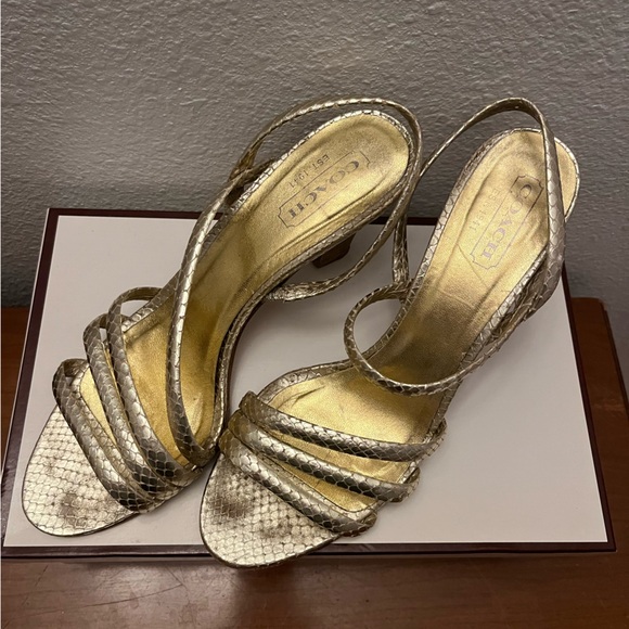 Coach Beatriz Printed Python Shoe. Size 8.5. Only worn a few times. - Picture 3 of 7